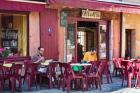 Annecy, Haute-Savoie department, Rhone-Alpes, France. Cafe life in old town.