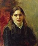 Portrait of Pelageya Antipovna Strepetova (1850-1903) 1882 (oil on canvas)