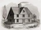 Allyn House, New Plymouth, North America, from 'A Short History of the English People' by J. R. Green, published in 1893 (litho)