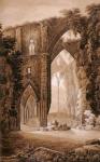 Tintern Abbey, from the 'Historical Tour through Monmouthshire' by William Coxe, printed by T. Cadell, 1801 (w/c pen & ink and graphite on paper)