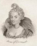 Anne of Denmark, from 'Crabb's Historical Dictionary', published 1825 (litho)