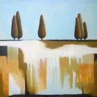 Cypress Trees (oil on canvas)