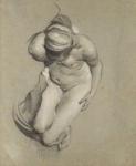 Female Nude (chalk on paper)