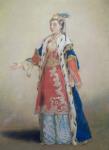 Frankish Woman from Pera, Constantinople, 1738-43 (pastel on paper)