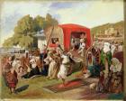 Outdoor Fete in Turkey, c.1830-60 (oil on canvas)