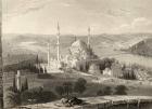 Mosque and Tomb of Sulieman, from the Seraskier's Tower, Istanbul, Turkey, engraved by H. Adlard (engraving)