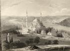 Mosque and Tomb of Sulieman, from the Seraskier's Tower, Istanbul, Turkey, engraved by H. Adlard (engraving)