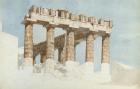 The East End and South Side of the Parthenon, c.1813 (w/c & graphite on paper)