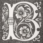 Decorated letter 'B', from 'Le Moyen Age et La Renaissance' by Paul Lacroix (1806-84) published 1847 (litho)