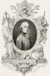 Portrait of Charles Edward Stuart (1720-88) the Young Pretender, engraved by Stephane Pannemaker (1847-1930) (engraving)