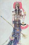 Costume Design for 'Montezuma', from the Operetta by Cecil Lewis (w/c and pencil on paper) on paper)