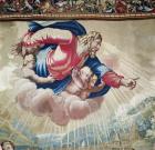 Tapestry depicting the Acts of the Apostles, the Conversion Saint Paul (detail of the apparition of Christ on a cloud surrounded by angels), woven at the Beauvais Workshop under the direction of Philippe Behagle (1641-1705), 1695-98 (wool tapestry)