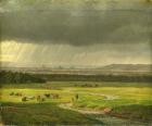 Landscape with Dresden in the Distance, 1830 (oil on canvas)