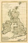 The British Isles, Including the Kingdoms of England, Scotland and Ireland, from 'Atlas de Toutes les Parties Connues du Globe Terrestre' by Guillaume Raynal (1713-96) published 1780 (coloured engraving)