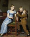Piano Practice Interrupted, 1813 (oil on canvas)