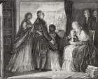 The Royal Family Take Refuge in the Assembly (engraving)