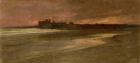 Nettuno, Evening on the Beach (oil on canvas)