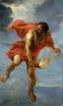 Prometheus carrying fire, 1637 (oil on canvas)