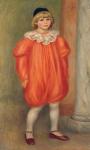 Claude Renoir in a clown costume, 1909 (oil on canvas) (also see 287546)