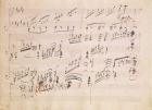 Score sheet of 'Moonlight Sonata' (pen & ink on paper)