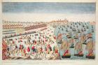 The Battle of Yorktown, 19th October 1781 (coloured engraving)