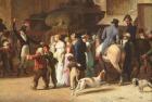 The Conscripts of 1807 Marching Past the Gate of Saint-Denis, detail of spectators (oil on canvas)