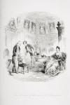 The old man of the name Tulkinghorn, illustration from 'Bleak House' by Charles Dickens (1812-70) published 1853 (litho)