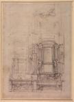 W.26r Design for the Medici Chapel in the church of San Lorenzo, Florence (charcoal)