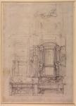 W.26r Design for the Medici Chapel in the church of San Lorenzo, Florence (charcoal)