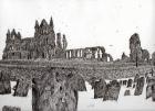 Whitby Abbey, 2007, (ink on paper)