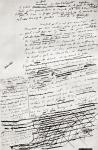 From a page in the manuscript of Madame Bovary , from Gustave Flaubert, published 1935 (litho)