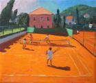 Clay Court Tennis,Lapad,Croatia,2012,(oil on canvas)