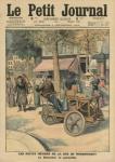 Modernisation of the street jobs, the knife grinder in his car, illustration from 'Le Petit Journal', supplement illustre, 3rd September 1911 (colour litho)