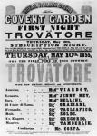 Playbill for the Royal Italian Opera at Covent Garden, 1855 (printed paper)