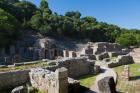 Albania. Butrint or Buthrotum archeological site; a UNESCO World Heritage Site. Entrance to the theatre. (photo)