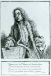 Portrait of Jean-Antoine Watteau (1684-1721) (engraving)