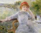 Alphonsine Fournaise (1845-1937) at The Grenouillere, 1879 (oil on canvas)