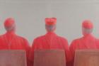 Three Cardinals II, 2012 (acrylic on canvas)