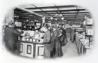 Book Department at an Army and Navy store, c.1900 (b/w photo)