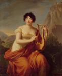 Madame de Stael as Corinne (oil on canvas)