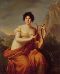 Madame de Stael as Corinne (oil on canvas)