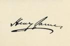 Signature of Henry James (colour litho)