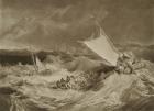 A Shipwreck, 1806 (mezzotint with graphite & w/c)