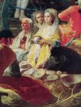 Ladies buying pottery at a stall in Madrid, 1779 (oil on canvas) (detail of 38625)