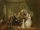 Group Portrait, Probably of the Raikes Family, c.1730-32 (oil on canvas)