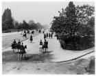 The Bois de Boulogne, Paris, c.1900 (b/w photo)
