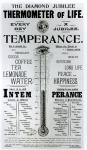 The Diamond Jubilee Thermometer of Life, printed by M. M. Whelan and Company, 1897 (engraving) (b/w photo)