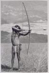 A Veddah of Ceylon shooting with the bow, from 'The History of Mankind', Vol.III, by Prof. Friedrich Ratzel, 1898 (engraving)