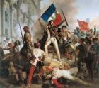Fighting at the Hotel de Ville, 28th July 1830, 1833 (oil on canvas)