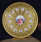 The Austerlitz Table, inlaid with Sevres plaques commemorating Napoleon's victory at Austerlitz, 1808-10 (gold & porcelain) (see also 232838)